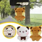 Universal Toys Dolls White Bear And Brown Bear Backpack Pendants Cute Panda
