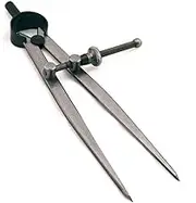 10cm Leathers DIY Tool Adjustable Creaser Edge Edge Creaser Wing Divider,Rotating Craft Tool Leathercraft Compasses