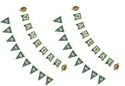 MUSISALY Rugby Flag Decoration Football Banner Party Supplies String Flags Birthday Party Decorative Banner