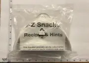 E-Z Snacker Recipes & Hints EZ Snack 7" Diameter (Approx.)
