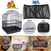 Nylon Mesh Bird Seed Catcher Guard Net Cover Shell Skirt Traps Cage Basket S M L