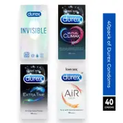 Durex Hottest In The Town Combo Pack - 40 Condoms