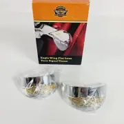 Harley-Davidson Eagle Wing Flat Lens Turn Signal Visors 67735-91T NEW OEM