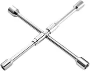 4 Way Folding Lug Wrench Tire Repair Tools 14 inch Spare Parts Easy Installation Sturdy Space Saving Accessories