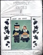 NOS Creative Minds Playing Friendly Faces Foam Craft Kit CMP11 "Adam and Sarah"