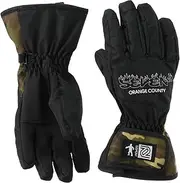[SEVEN2] BK KM Boys Snow Gloves, Black, KM