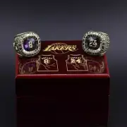 Kobe Bryant L.A Lakers Retirement Jersey rings 8 And 24 w/display box