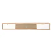 Air 1800mm Wall Mount Entertainment Unit - Light Oak/White