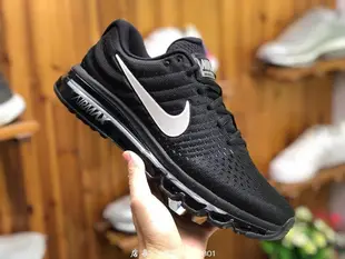 NIKE AIR MAX 2017 黑白 百搭 反光 氣墊 慢跑鞋 849560-001 女鞋