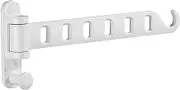 JOOM Laundry Drying Rack Wall Mounted Clothes Drying Rack Clothes Hanger -Coat Hanger Holder White