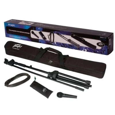 Peavey PV MSP2 Microphone Stand Pack XLR To 1/4"