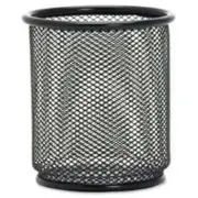 Lorell LLR84149BX Mesh Pencil Cup Holder - Black