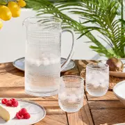 Beaded Clear Outdoor Tableware Range [SUNLBEATSS24A]