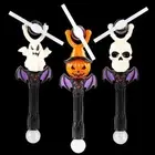 Luminous Sticks Halloween Glow Stick Spinning Windmill Rotating LED Light Up Toy