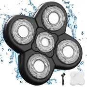 Men'S Electric Shaver Replacement Heads 5D Sharp Stainless Steel Floating Shaver