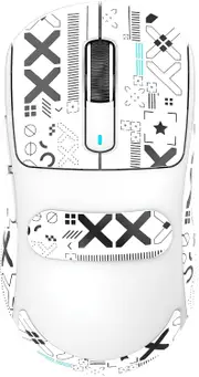 ATTACK SHARK X3 Lightweight Wireless Gaming Mouse with Anti Slip Mouse Grip Tape, Self Adhesive Design Elastics Refined Side Grips Sticker Sweat Resistant Pads/Anti Sweat Paste, Cut to Fit (White)