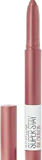 [Maybelline New York] Lipstick, Matte & Smudge-Free, Superstay Crayon Ink, 12g, Lead The Way