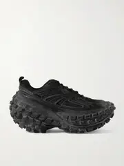 [Balenciaga] Balenciaga - Bouncer Mesh And Rubber Platform Sneakers - Black - IT38 IT 38 Black