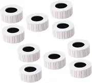Angoily 10 Rolls Retail Pricing Labels Self Adhesive Price Tag Stickers with Enhanced Visibility for Quick Application Shops and Offices Easy to Print and Strong Adhesive