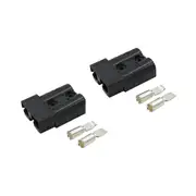 50 amp Anderson Style Plugs (Pair) Black inc Terminals