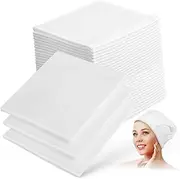 Ipetboom Cotton Hair Dry Towel Wrap 85g 30x65cm Disposable Towel for Women Salon Spa Hotel Use