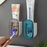 Automatic Toothpaste Dispenser / Squeezer - Wall Mount & Lazy Toothbrush Holder