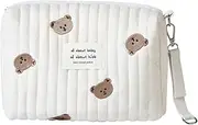 Happy RURU Diaper Pouch, Large Capacity, Ible, Cute, Gift, Korea, Women's Pouch, Baby Shower, Quilting, bears