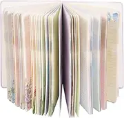 SIIXU Unique Floral Spiral Notebook - A5 Hardcover 160 Pages with Beautiful Art Pages, College Ruled for Memo Writing, Daily Poetry Journal, Junk Journal & School Supplies, Purple