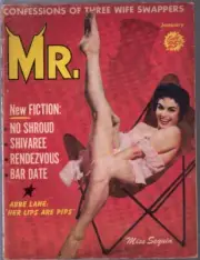 MAG: Mr. 1/1958-cheesecake-pin-up pix-Abbe Lane-Dope in Tangier-VG