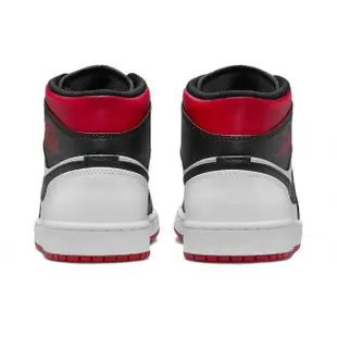 【NIKE 耐吉】Air Jordan 1 Mid Gym Red Black Toe 黑白紅 DQ8426-106