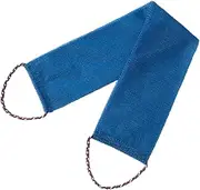 Perfk Exfoliating Washcloth Exfoliating Towel for Men, Women Deep Cleaning with Handles Quick Dry African Net Sponge Body Scrubber, Blue