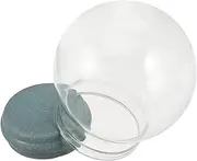 Snow Globe Glass Christmas Water Globes with Caps 3.93 Inch Clear Fillable Display Balls for Crafts Home Decoration
