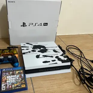 二手 免運 可面交 PlayStation 4 Pro PS4 主機 限量特仕機 附手把 遊戲片