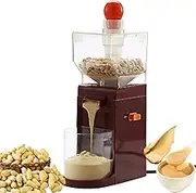 Electric Peanut Butter Machine,500ml Culinary Nut Grinder, Food Processor with Removable Grinding Disk, Container, Easy Install Easy to Use,Large Capacity Grain Grinder for Peanuts, Cashews, Almonds