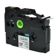 Black on White Laminated Label Tape TZ 231 TZe231 12mm for Brother P-Touch