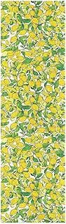 Amooorous Lemon Pattern Yellow Green Leaves Skateboard Grip Tape Waterproof Scooter Accessories Grippy Cruiser Griptape 33×9 Inch
