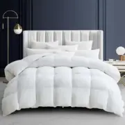 Feather Down Comforter Lightweight White Down Duvet Queen White/Lightweight