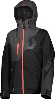 Scott Move Dryo Ladies Snowmobile Jacket, black-grey, Size 2XL for Women Black Grey