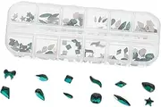 Nail Art Diamond Kit 12 Grids Nail Polish Flatback Glitter Sequins DIY for Face Art