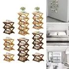 Space-saving Shoe Cabinet Shoes Storage Holder Wooden Organizer with Folding