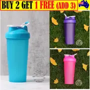 600ml Multi GYM Protein Supplement Drink Blender Mixer Shaker Shake Ball Bottle