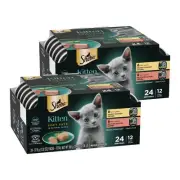 Perfect Portions Kitten Wet Cat Food Pate Chicken Entree and Salmon Entree, 2...