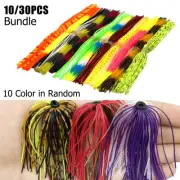10/12 Bundle Mixed Color Silicone Skirts-For Jig Squid Skirts Fly Tying Material