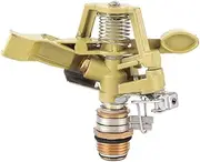 Sprinkler Head, G1/2 Heavy Duty Water Sprinkler Head Lawn Watering Sprinkler Sprayer Zinc Alloy Adjustable Large Area Coverage Pattern for Patio Garden