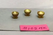 Dollhouse miniature 1/12th scale brass bowls #102mk