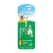 TropiClean Fresh Breath Oral Care Kit For Pets (Large Dogs) | Dental Chews