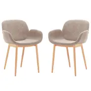 Fidelis Velvet Padded Dining Chair (Set of 2)