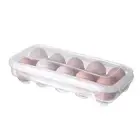 10/18 Grid Egg Storage Box Refrigerator Eggs Tray w/Lid Refrigerator Organizer