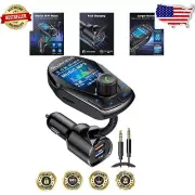 4-in-1 Bluetooth FM Transmitter with Noise Cancelling & Elegant Gooseneck Design