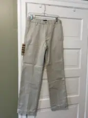 Dockers Signature Khaki Flat front Pants 30" x 32" $75 NWT, BEIGE NICE